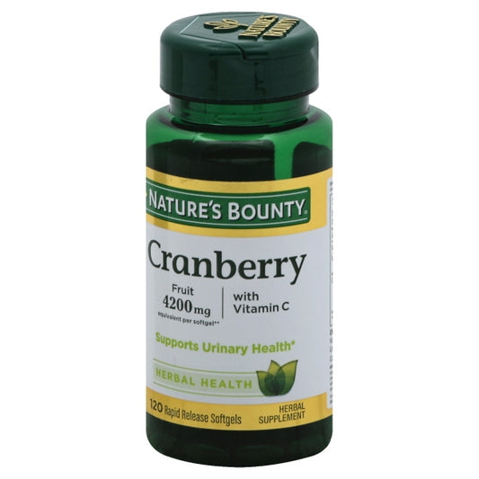 Nature's Bounty - Super Cranberry Fruit Softgels With Vitamin C 100.00 ct