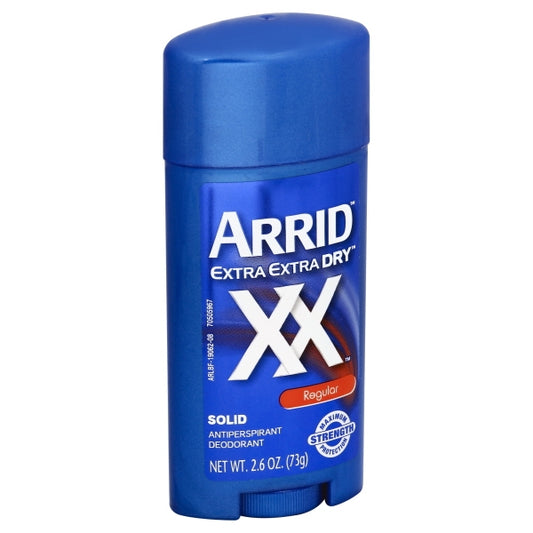 Arrid XX Men's Maximum Strength Solid Antiperspirant & Deodorant, Regular, 2.6 O