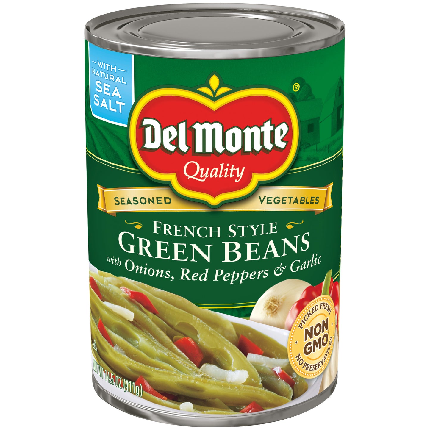 Del Monte - Fresh Cut Seasoned Green Beans 14.50 oz