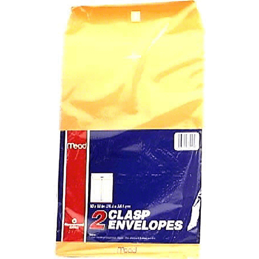 Mead 10x15 Clasp Envelopes 2ct