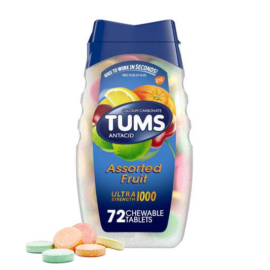 Tums Ultra Strength Tablets Assorted Fruit 72ct