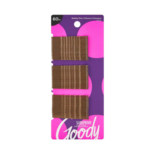 Goody Small Brown Bobby Pins 60ct 1 pack