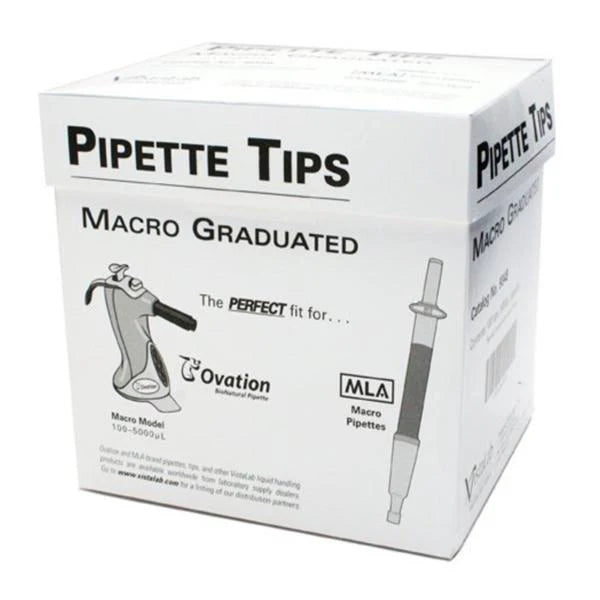 Mla Pipette Tip 1-5Ml Graduated Non-Sterile Disposable Dense Pack Tray 9048, 100ct Box, 1 Each, By VistaLab Technologies