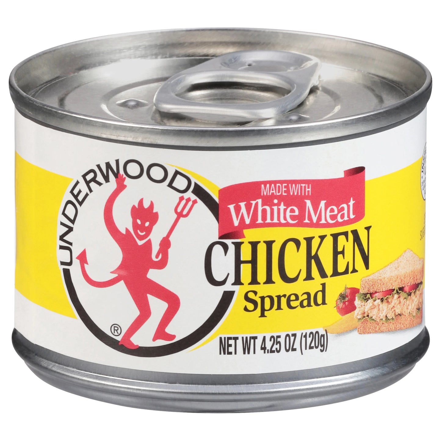 Underwood White Meat Chicken Spread, 4.25 oz, 1 Can Each By Underwood