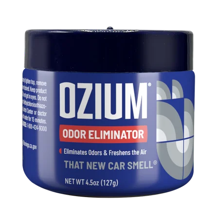 OZIUM Odor Eliminator Gel New Car Scent 4.5Oz, 1 Each, By OZIUM