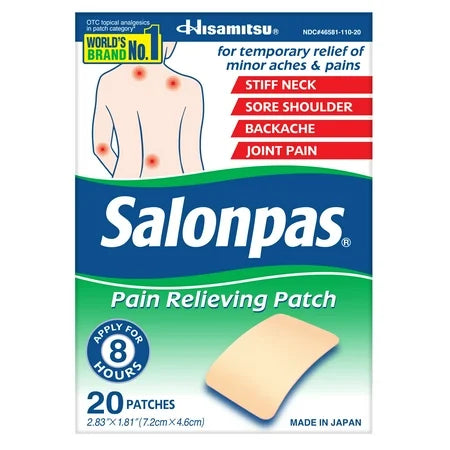 Salonpas Pain Relieving Patches 20ct 1 pack