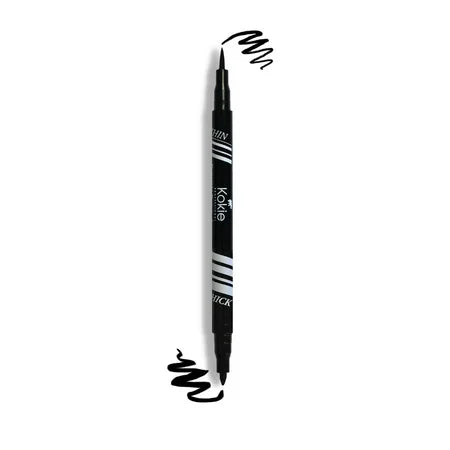 Liquid Eyeliner Duo Liner Black - 0.05 Fl. Oz. (1.5 Ml), 1 Each, By Kokie Cosmetics