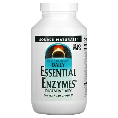 Daily Essential Enzymes 360 Capsules 500Mg, 1 Each, By Source Naturals