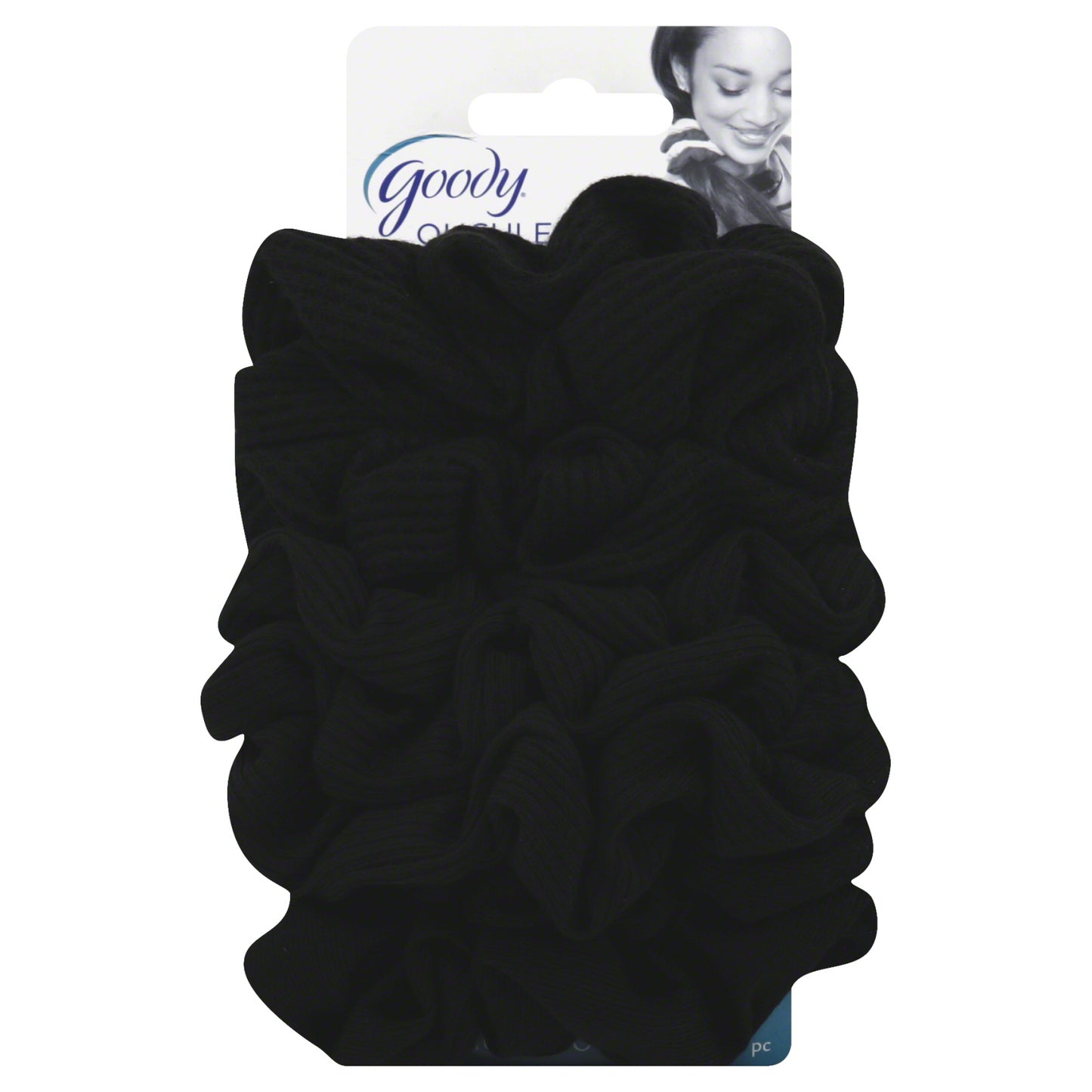 Goody Ouchless Scrunchie, Black, 8 Count, 1 Pack Each, By Goody Products, Inc.