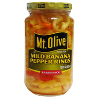 Mt. Olive Mild Banana Pepper Rings 12 Fl. Oz, 1 Each, By Mt. Olive Pickle Company