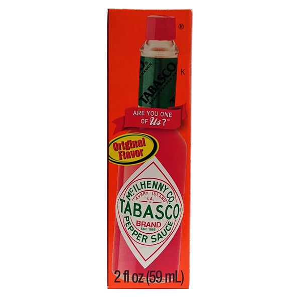 Tabasco Hot Sauce, Original Red Pepper, 2 oz., 1 Bottle Each, By McIlhenny Company