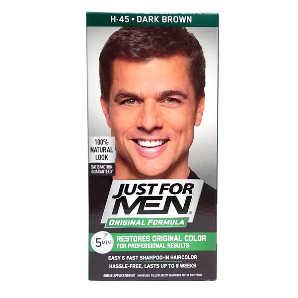 Just for Men Original Formula, H45 Dark Brown, Easy and Fast Shampoo-In, 1 Each, By Combe Inc.