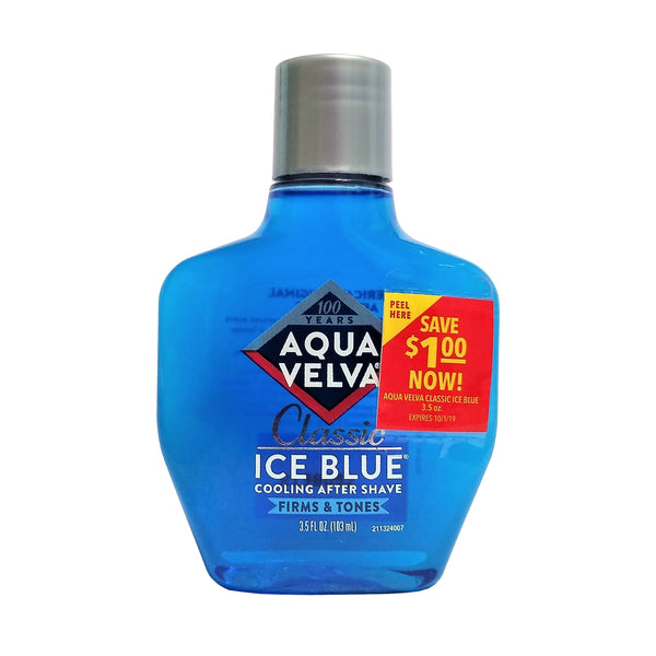 Aqua Velva Classic Ice Blue Cooling After Shave, 3.5 Fl. Oz., 1 Each, By Combe Incorporated