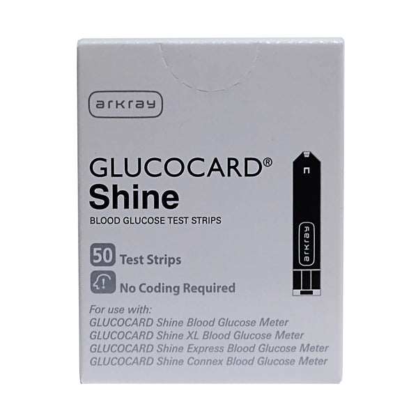 GLUCOCARD Shine Blood Glucose Test Strip 50 Count, 1 Box Each, By Arkray