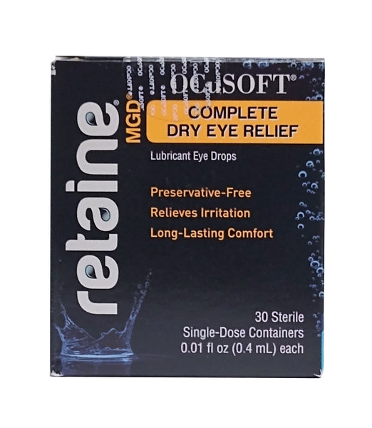 OCuSOFT Retaine MGD Lubricant Eye Drops, 30 Single-Dose Containers, 0.01 FL OZ Each, 1 Each, By OCuSOFT