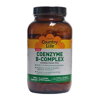 Country Life Coenzyme B-Complex, 240 Vegan Capsules, 1 Bottle Each, By Country Life LLC