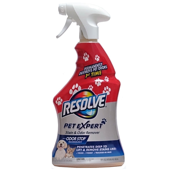 Resolve Pet Expert Stain & Odor Remover, 22 FL. OZ. 1 Bottle Each, By Reckitt Benckiser