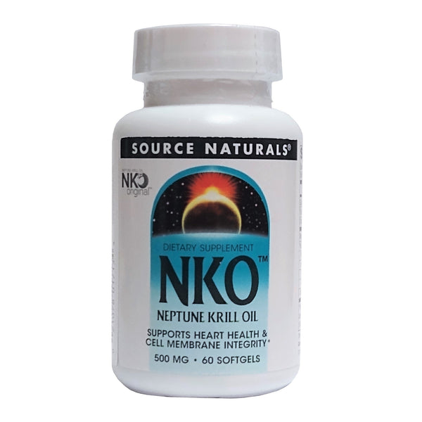 Source Naturals NKO Neptune Krill Oil, 60 Softgels, 500mg, 1 Bottle Each, By Source Naturals, Inc.