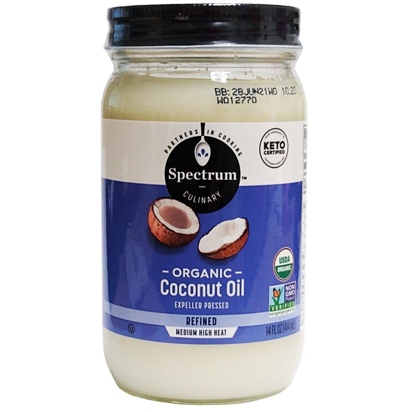 Spectrum Diversified Naturals Refined Coconut Oil, 14 Fl. Oz.r, 1 Jar Each, By Spectrum