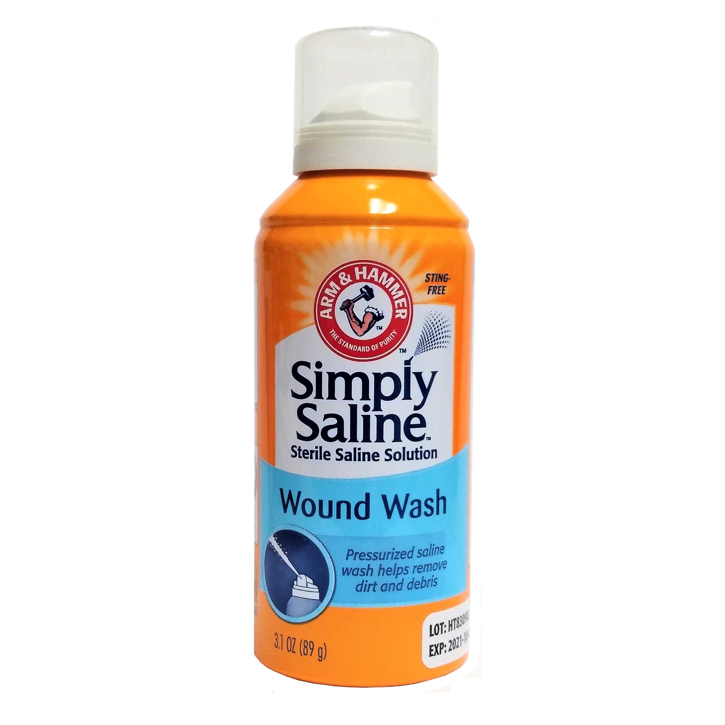 Arm & Hammer Simply Saline Wound Wash, 3.1 Oz., 1 Each, By Church And Dwight