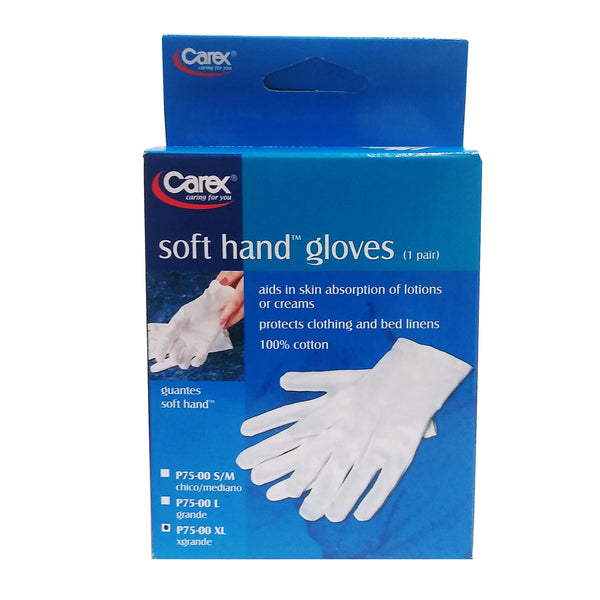 Carex Soft XL Hand Gloves, 1 Pair, 1 Pack Each, By Compass Health
