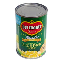Del Monte Fresh Cut Gold & White Corn With Sea Salt, 15.25 oz., 1 Can Each, By Del Monte Foods