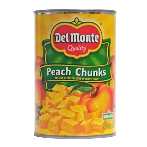 Del Monte Peach Chunks, Yellow Cling Peaches in Heavy Syrup, 15.25 Oz., 1 Can Each, By Del Monte Foods