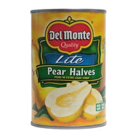 Del Monte Lite Pear Halves, Extra Light Syrup, 15 oz., 1 Can Each, By Del Monte Foods