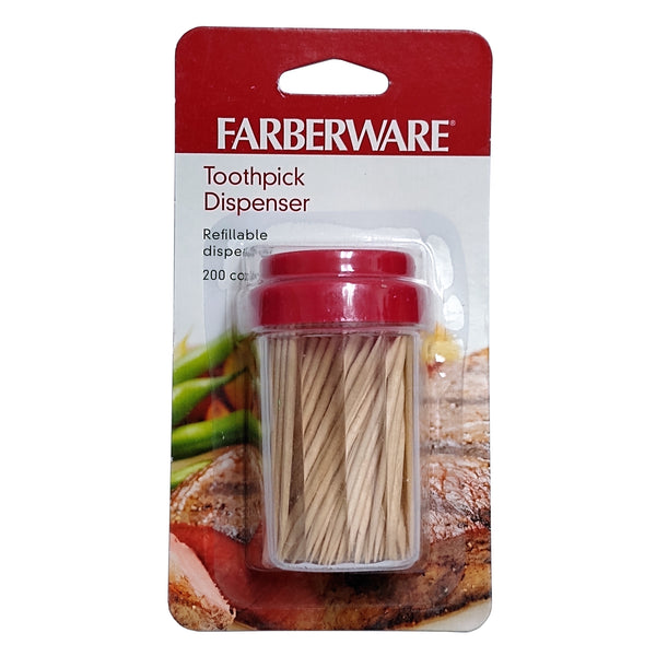 Farberware Refillable Toothpick Dispenser, 1 Pack, 200 Each, By Lifetime Brands, INC.