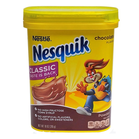 Nesquik Classic Chocolate Flavored Powder Drink Mix, 10 Oz, 1 Each, By Nestle