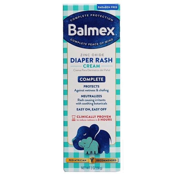 Balmex Complete Diaper Rash Cream 2 oz., 1 Box Each, By Randob Labs