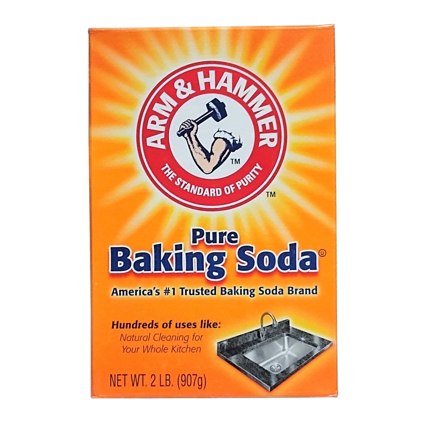Arm & Hammer Pure Baking Soda, 2 LB, 1 Each, By Church & Dwight Co.