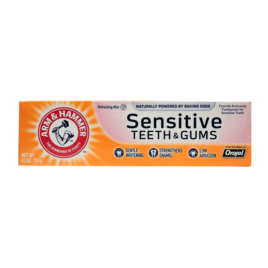 Arm & Hammer Sensitive Teeth And Gums Whitening Fluoride Toothpaste, 4.5 Oz., 1 Each, By Church and Dwight