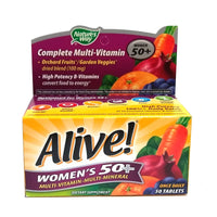 Alive! Women's 50 Plus Multivitamin and Mineral, 50 Tablets, 1 Each, By Nature's Way