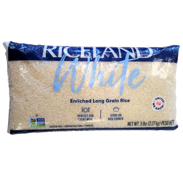 Riceland White Long Rice 5LB/2.27kg Bag, By Riceland Foods