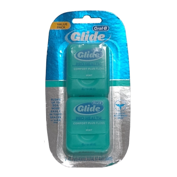 Glide Pro Health Comfort Plus Floss, Mint Flavor  87.4 Yard, 2 Count, 1 Each, By P&G