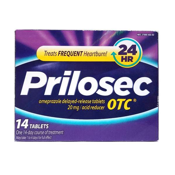 Prilosec OTC Acid Reducer Tablets, 14 Tablets, 1 Box Each, By Proctor & Gamble