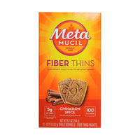 Metamucil Fiber Thins Dietary Fiber Supplement, Cinnamon Spice Flavored, 12 Count, 1 Pack Each,  By P&G