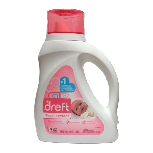 Dreft Stage 1 Newborn Detergent, 46 FL OZ, 1 Each, By Procter & Gamble