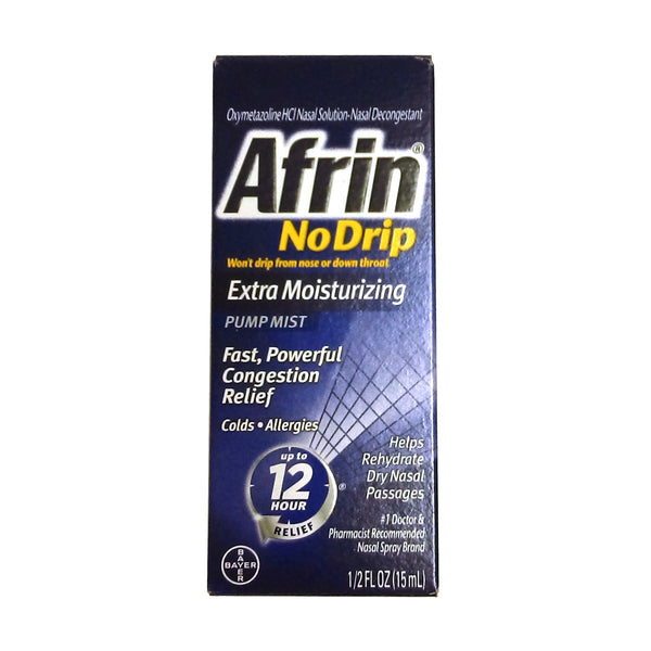 Afrin® No Drip Extra Moisturizing Pump Mist 12 Hour 0.5 Fl. Oz., 1 Each, By Bayer