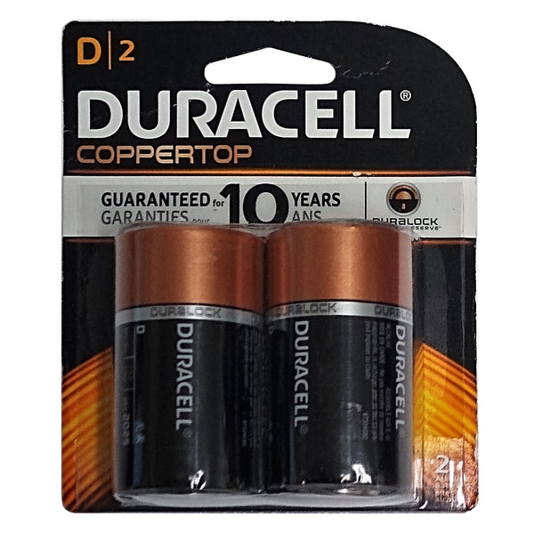 Duracell Coppertop D Batteries, 2 Ct., 1 Pack Each, By Duracell Company