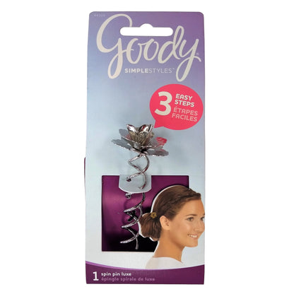 Goody SimpleStyles Spin Pin Luxe Rose, Assorted Colors, 1 Each, By Goody Products, Inc.