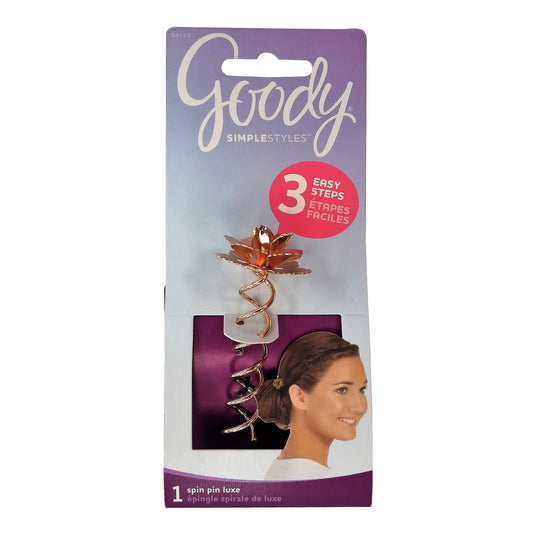 Goody SimpleStyles Spin Pin Luxe Rose, Assorted Colors, 1 Each, By Goody Products, Inc.