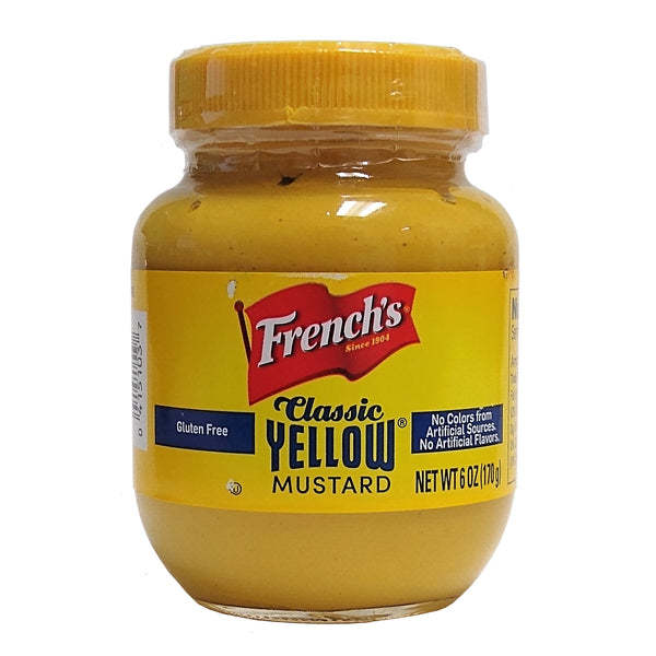 French's Classic Yellow Mustard Jar, 6 Oz., 1 Jar Each, By McCormick & Co, Inc.