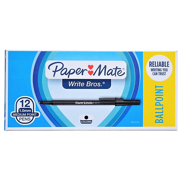Paper Mate 1.0mm Medium Ballpoint Point Pens, 12 Count, 1 Pack Each, By Newell Rubbermaid Inc