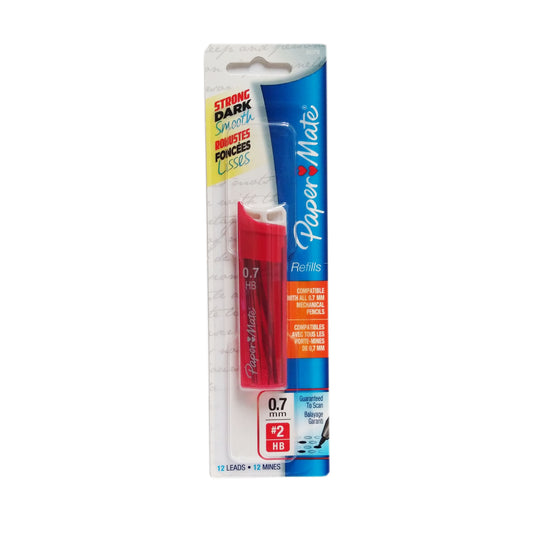 Paper Mate Refills #2 0.7 mm, 12 Leads Per Pack, Case Of 48, By Newell