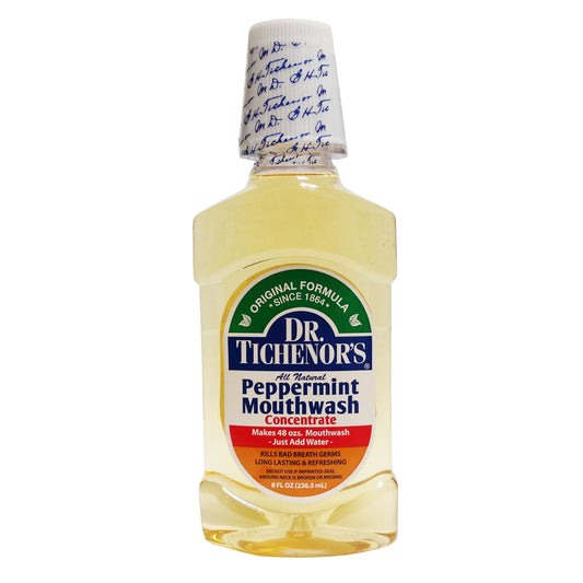 Dr. Tichenor's All Natural Peppermint Mouthwash, 8 Fl. Oz., 1 Each, By Dr G H Tichenor Company