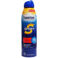 Coppertone Sport Continuous Sunscreen Spray Broad Spectrum SPF 70, 5.5 Ounce Bottle, 1 Bottle Each, By Beiersdorf