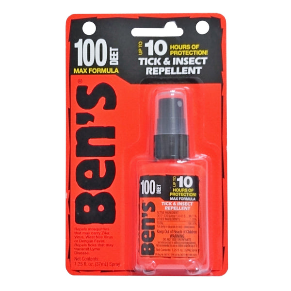 Ben's 100% DEET Tick and Insect Repellent, 1.25 oz., 1 Each, By Tender Corporation