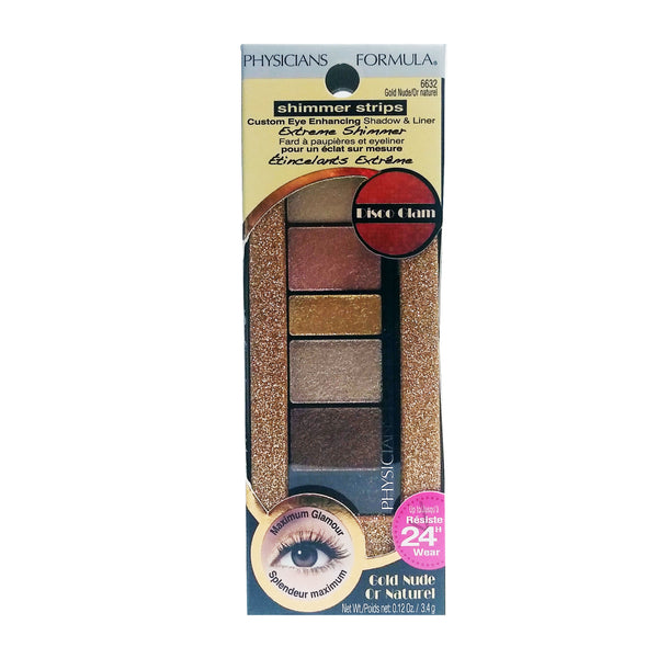 Shimmer Strips Eye Shadow And Liner #6632 Gold Nude/Or Naturel 0.12 Oz, 1 Each, By Physicians Formula
